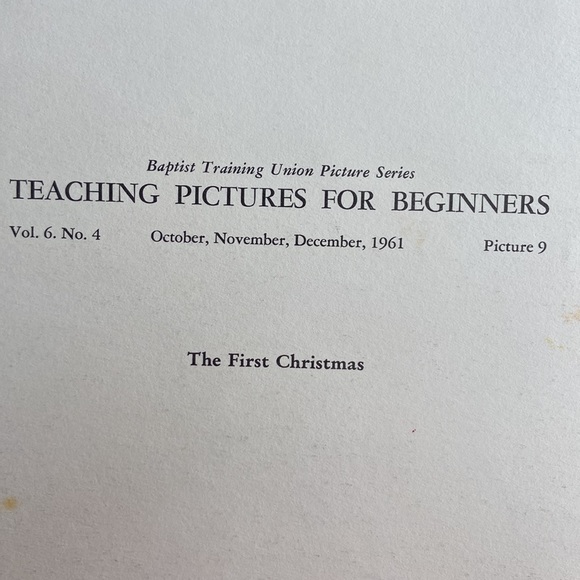 Baptist Training Union Teaching Pictures for Beginners. 1961, 1963 (Set of 5) - Picture 7 of 12